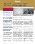 Cover page: Drip irrigation increases tomato yields in salt-affected soil of San Joaquin Valley
