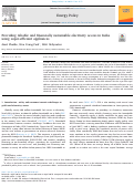 Cover page: Providing reliable and financially sustainable electricity access in India using super-efficient appliances