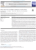 Cover page: Diffuse large B-cell non-Hodgkin's lymphoma in Gaucher disease.