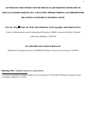 Cover page: Automatic discovery of sub-molecular sequence domains in multi-aligned 
sequences: A dynamic programming algorithm for multiple alignment 
segmentation