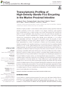 Cover page: Transcriptomic Profiling of High-Density Giardia Foci Encysting in the Murine Proximal Intestine