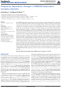 Cover page: Frequency-Dependent Changes in NMDAR-Dependent Synaptic Plasticity