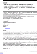 Cover page: A WeChat-based Intervention, Wellness Enhancement for Caregivers (WECARE), for Chinese American Dementia Caregivers: Pilot Assessment of Feasibility, Acceptability, and Preliminary Efficacy.