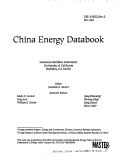 Cover page: China Energy Databook - Rev. 2