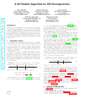 Cover page: A 3D Parallel Algorithm for QR Decomposition