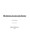 Cover page: My heroes are not your heroes