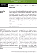 Cover page: DynaMETE: a hybrid MaxEnt‐plus‐mechanism theory of dynamic macroecology