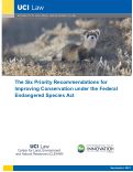 Cover page: Six Priority Recommendations for Improving Conservation Under the ESA