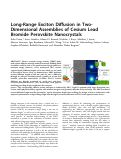 Cover page: Long-Range Exciton Diffusion in Two-Dimensional Assemblies of Cesium Lead Bromide Perovskite Nanocrystals