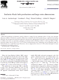 Cover page: Inelastic black hole production and large extra dimensions