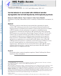 Cover page: Suicide behavior is associated with childhood emotion dysregulation but not trait impulsivity in first episode psychosis