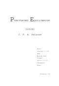 Cover page: Punctuated Equilibrium