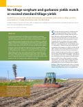 Cover page: No-tillage sorghum and garbanzo yields match or exceed standard tillage yields