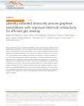 Cover page: Laterally extended atomically precise graphene nanoribbons with improved electrical conductivity for efficient gas sensing