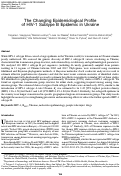 Cover page: The Changing Epidemiological Profile of HIV-1 Subtype B Epidemic in Ukraine.