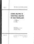 Cover page: Studies Relating to Structural Analysis of Solid Propellants