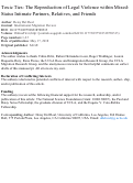 Cover page: Toxic Ties: The Reproduction of Legal Violence within Mixed- Status Intimate Partners, Relatives, and Friends