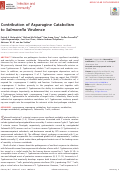 Cover page: Contribution of Asparagine Catabolism to Salmonella Virulence