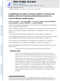 Cover page: Longitudinal association of obesity, metabolic syndrome and diabetes with risk of elevated aminotransferase levels in a cohort of Mexican health workers.