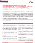 Cover page: Current Management of Hyponatremia in Acute Heart Failure: A Report From the Hyponatremia Registry for Patients With Euvolemic and Hypervolemic Hyponatremia (HN Registry)