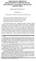 Cover page: MÁSCARAS Y TRENZAS: REFLEXIONES UN PROYECTO DE IDENTIDAD Y ANÁLISIS A TRAVÉS DE VEINTE AÑOS