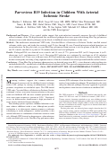 Cover page: Parvovirus B19 Infection in Children With Arterial Ischemic Stroke