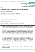 Cover page: Converting Sugars to Biofuels: Ethanol and Beyond