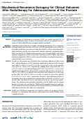 Cover page: Biochemical Recurrence Surrogacy for Clinical Outcomes After Radiotherapy for Adenocarcinoma of the Prostate.