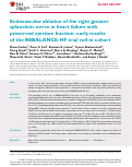 Cover page: Endovascular ablation of the right greater splanchnic nerve in heart failure with preserved ejection fraction: early results of the REBALANCE-HF trial roll-in cohort.