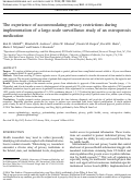 Cover page: The experience of accommodating privacy restrictions during implementation of a large‐scale surveillance study of an osteoporosis medication