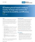 Cover page: Revitalizing Rural Transit in Siskiyou County: Strategic Interventions for Improved Accessibility and Efficiency