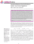 Cover page: Generalized Markovian Quantity Distribution Systems: Social Science Applications