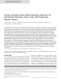 Cover page: Tumor necrosis factor-alpha-induced reduction of glomerular filtration rate in rats with fulminant hepatic failure.