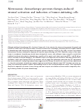 Cover page: Metronomic chemotherapy prevents therapy-induced stromal activation and induction of tumor-initiating cells