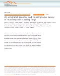 Cover page: An integrated genomic and transcriptomic survey of mucormycosis-causing fungi.