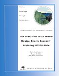 Cover page of The Transition to a Carbon-Neutral Energy Economy: Exploring UCSD's Role