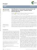 Cover page: Identification of neural stem and progenitor cell subpopulations using DC insulator-based dielectrophoresis.