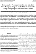 Cover page: Comparative Pharmacokinetics and Injection Site Histopathology in Nude Mice Treated with Long-acting Buprenorphine Formulations.