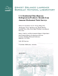 Cover page: U.S. Residential Miscellaneous Refrigeration Products: Results from Amazon Mechanical Turk Surveys