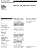 Cover page: Clinic-based study of family history of vascular risk factors and migraine.