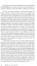 Cover page: Robert Blackwood, Elizabeth Lanza, and Hirut Woldemariam, eds. Negotiating and Contesting Identities in Linguistic Landscapes