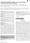 Cover page: Vital Signs Are Still Vital: Instability on Discharge and the Risk of Post-Discharge Adverse Outcomes