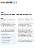 Cover page: Spatial Patterns of Water Supply and Use in California
