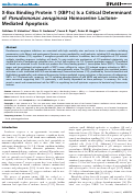 Cover page: X-box binding protein 1 (XBP1s) is a critical determinant of Pseudomonas aeruginosa homoserine lactone-mediated apoptosis.