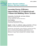 Cover page: Assessing Energy Efficiency Opportunities in US Industrial and Commercial Building Motor Systems: