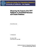 Cover page: Measuring the Impacts of the HIV Epidemic on Household Structure and Gender Relations
