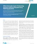 Cover page of When Seconds Count: Protecting Airports with Earthquake Early Warning Systems