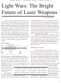 Cover page: Light Wars: The Bright Future of Laser Weapons