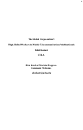 Cover page: The Global Corpo-nation?: High-Skilled Workers in Mobile Telecommunications Multinationals