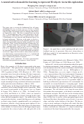 Cover page: A neural network model for learning to represent 3D objects via tactile exploration